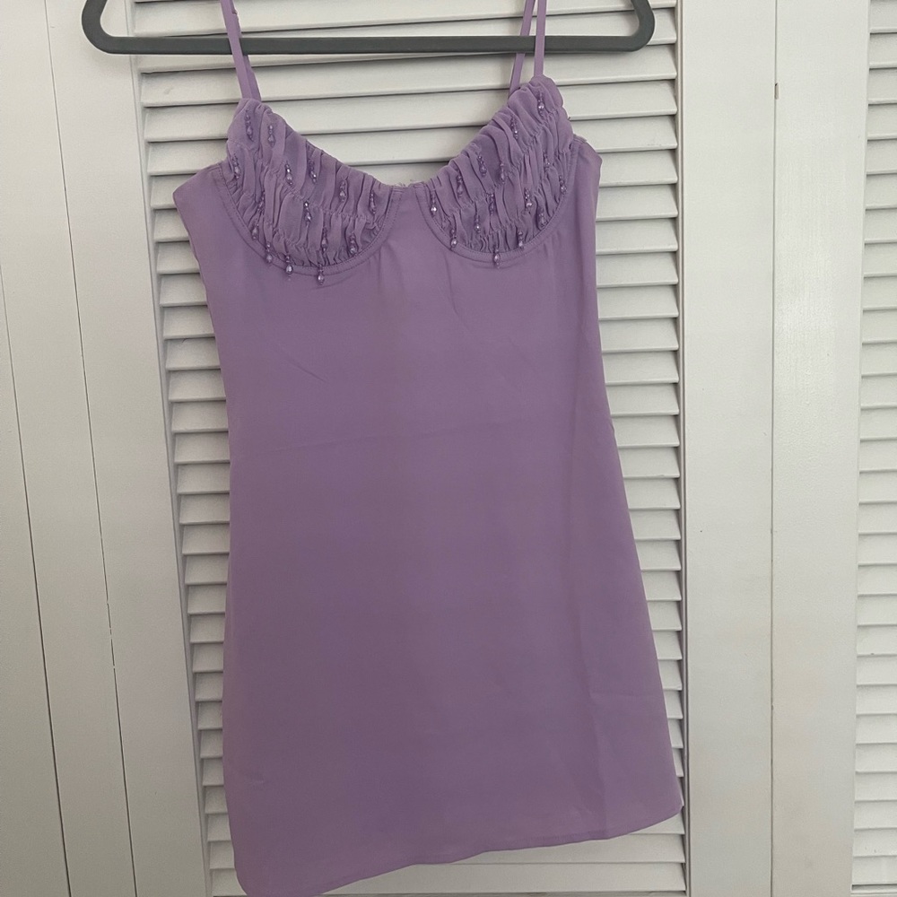 Meshki Lavender Mini Dress